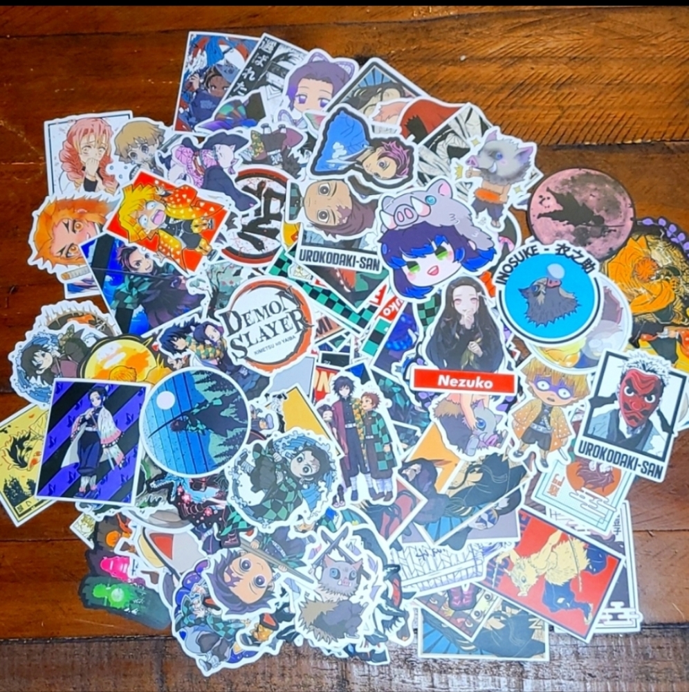 💍 (10) Stickers DEMON SLAYER anime manga